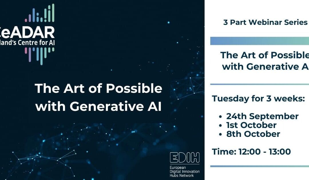 The Art Of Possible with Generative AI – Webinar #1